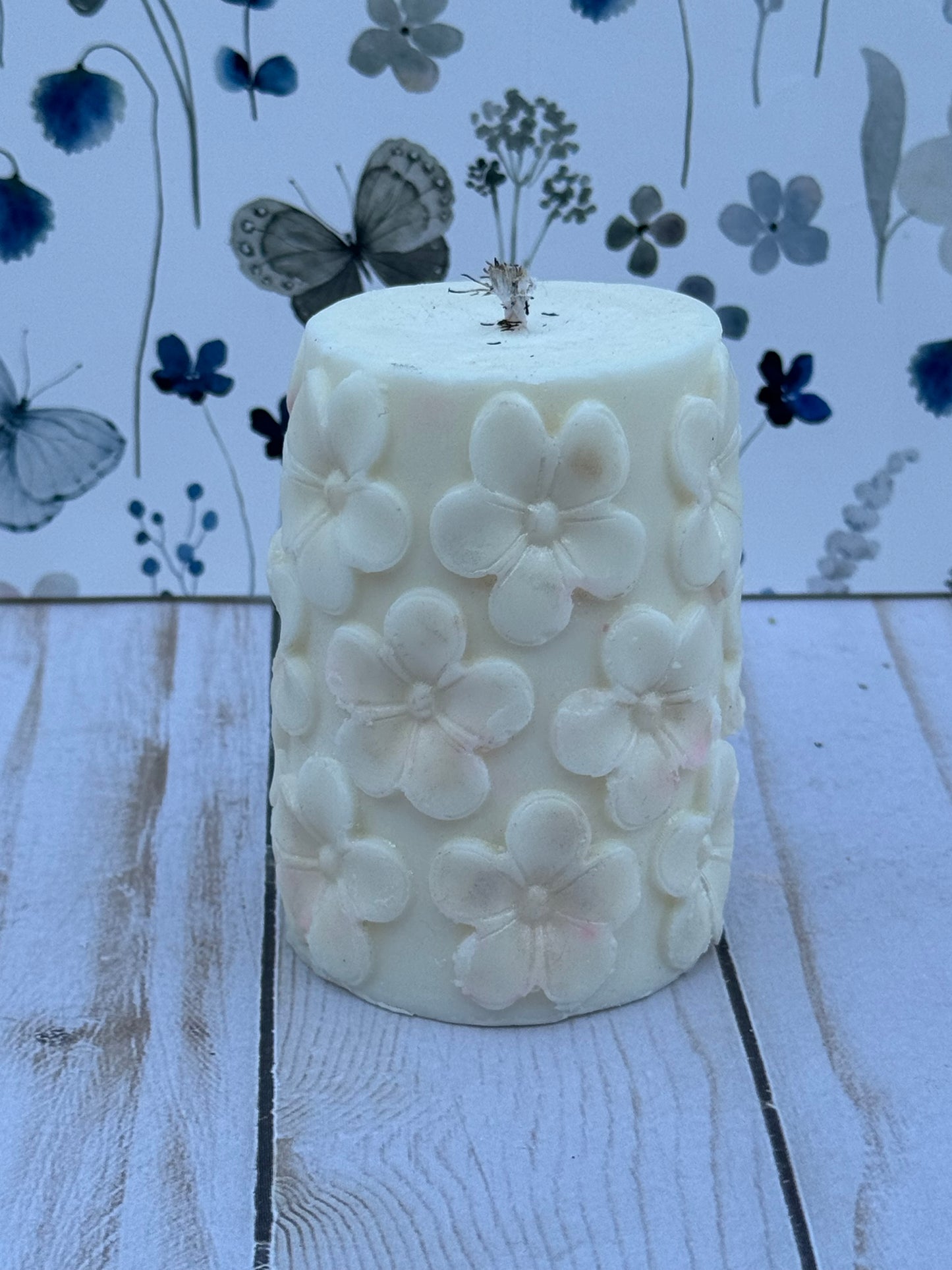 Flower Pillar Candle